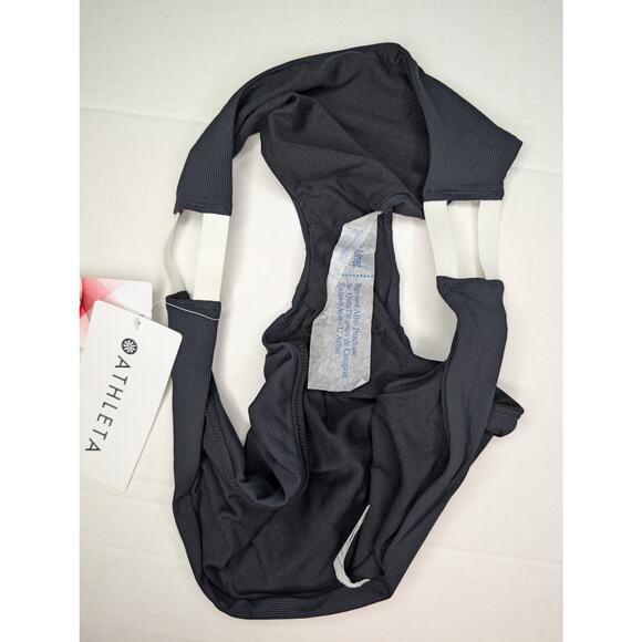 Athleta Cloudbreak Rib Bottom Black Bikini Swim - Picture 5 of 8